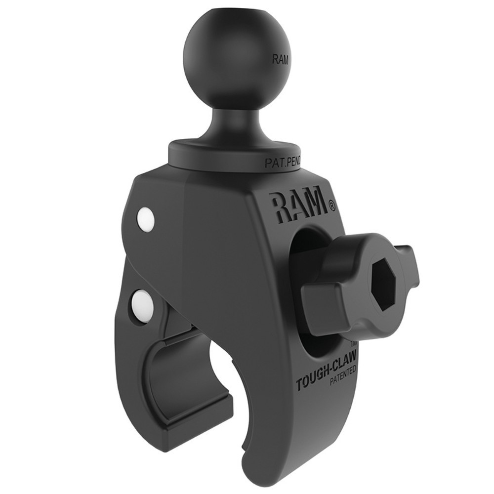 Product afbeelding: RAM Mounts Tough-Claw klem (klein) met vastzetschroef, samengesteld materiaal, B-kogel (1 duim), in polyzak