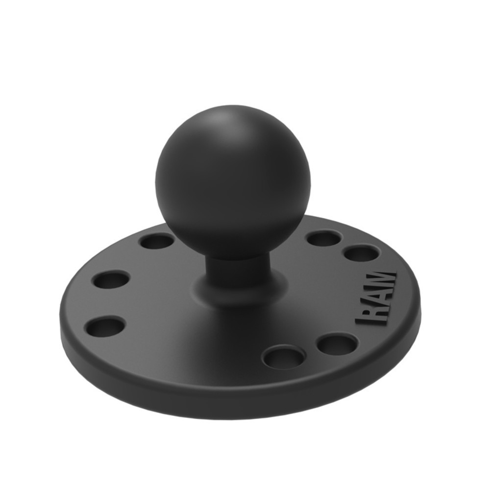 Productafbeelding nr. 1: RAM Mounts basisplaat rond, B-kogel (1 duim), platen diameter 63,5 mm, AMPS-gatenraster