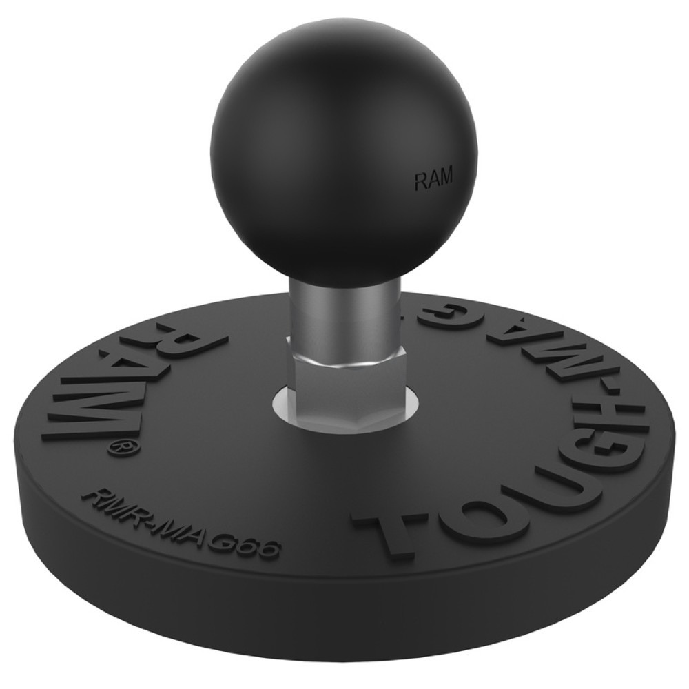 Product afbeelding: RAM Mounts magnetische basisplaat (rond), B-kogel (1 duim), diameter 66 mm