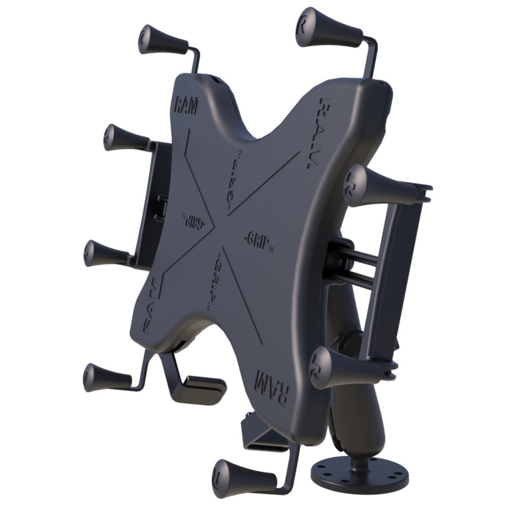 Productafbeelding nr. 2: RAM Mounts X-Grip opbouwhouder voor tablets (12 duim), B-kogel (1 duim), ronde basisplaat (AMPS), lange verbindingsarm