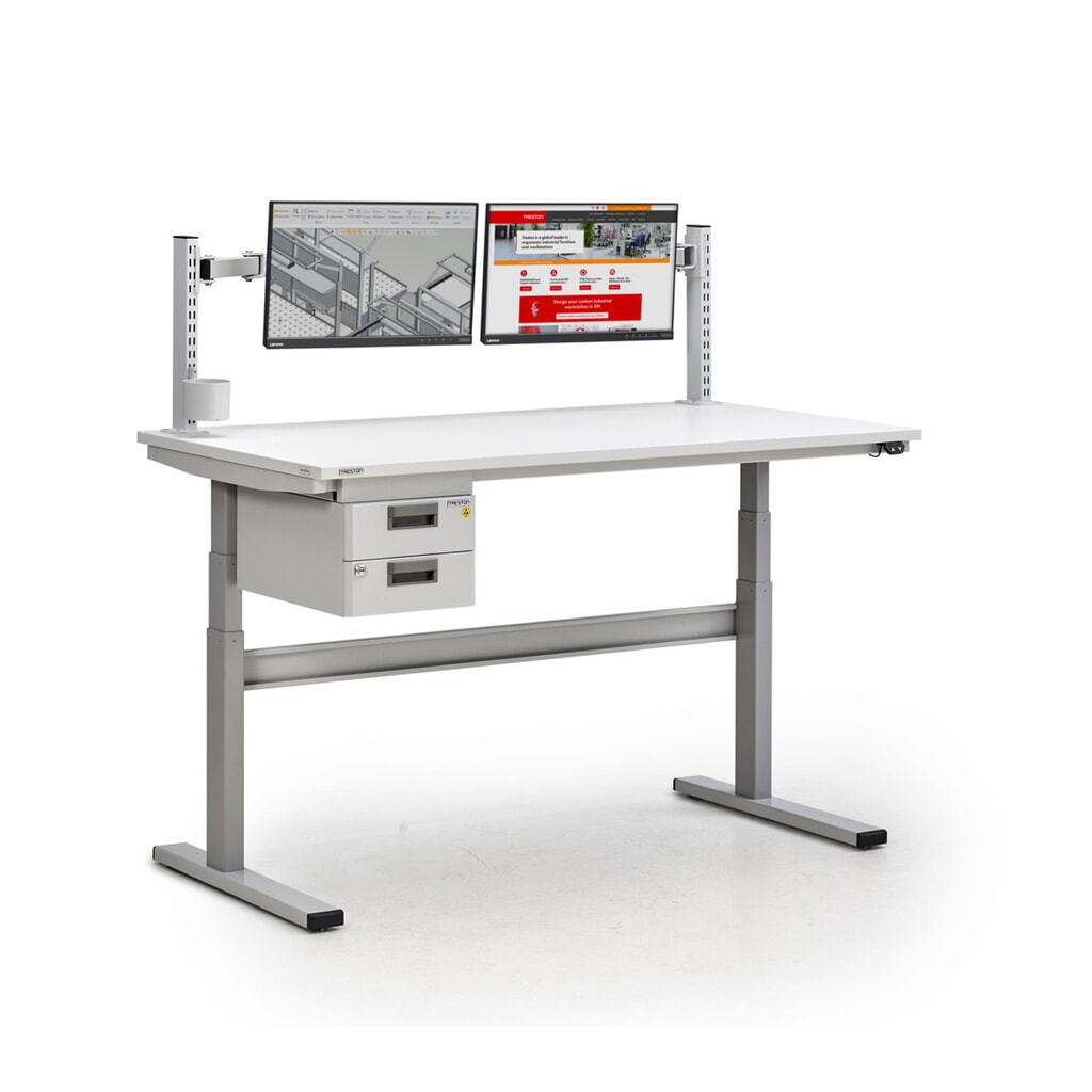 Rasterprofielen voor TRESTON TED werktafel, met flens, hoogte 400 mm, 2 stuks/VE Productafbeelding nr. 6: Rasterprofielen voor TRESTON TED werktafel, met flens, hoogte 400 mm, 2 stuks/VE