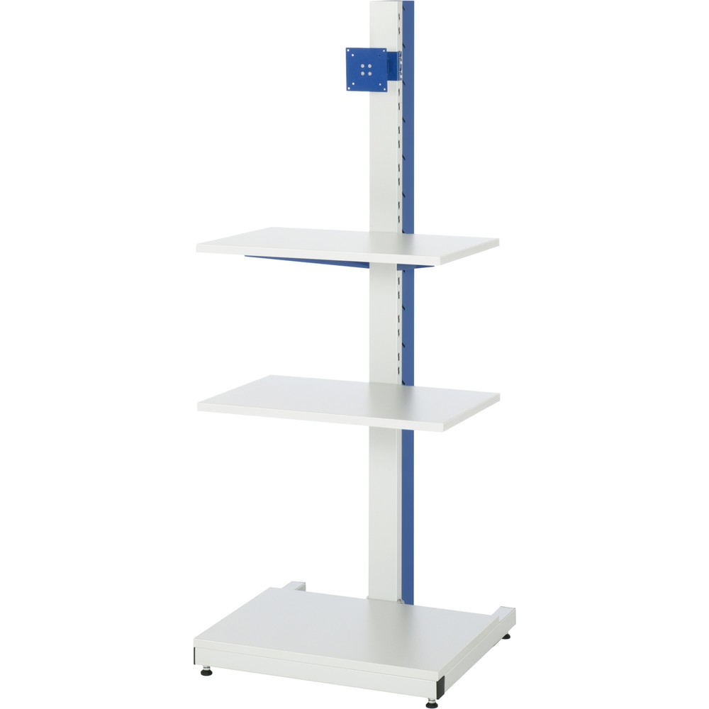 Productafbeelding nr. 1: RAU computerstandaard, h x b x d 1.680 x 650 x 650 mm, met flatscreenhouder