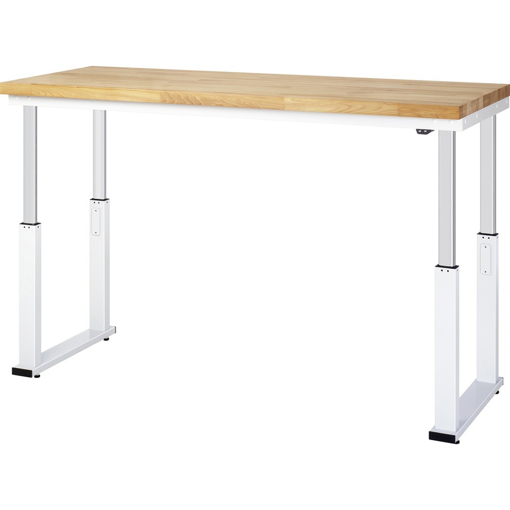 Productafbeelding nr. 2: RAU elektrisch in hoogte verstelbare werkbank serie adlatus 600, h x b x d 740-1.140 x 3.000 x 900 mm, hard laminaat