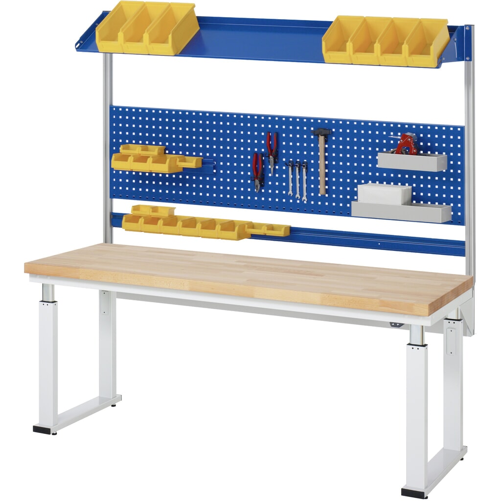 RAU elektrisch in hoogte verstelbare werkbank serie adlatus 600, h x b x d 740-1.140 x 1.250 x 700 mm, werkblad van hard laminaat Productafbeelding nr. 7: RAU elektrisch in hoogte verstelbare werkbank serie adlatus 600, h x b x d 740-1.140 x 1.250 x 700 mm, werkblad van hard laminaat