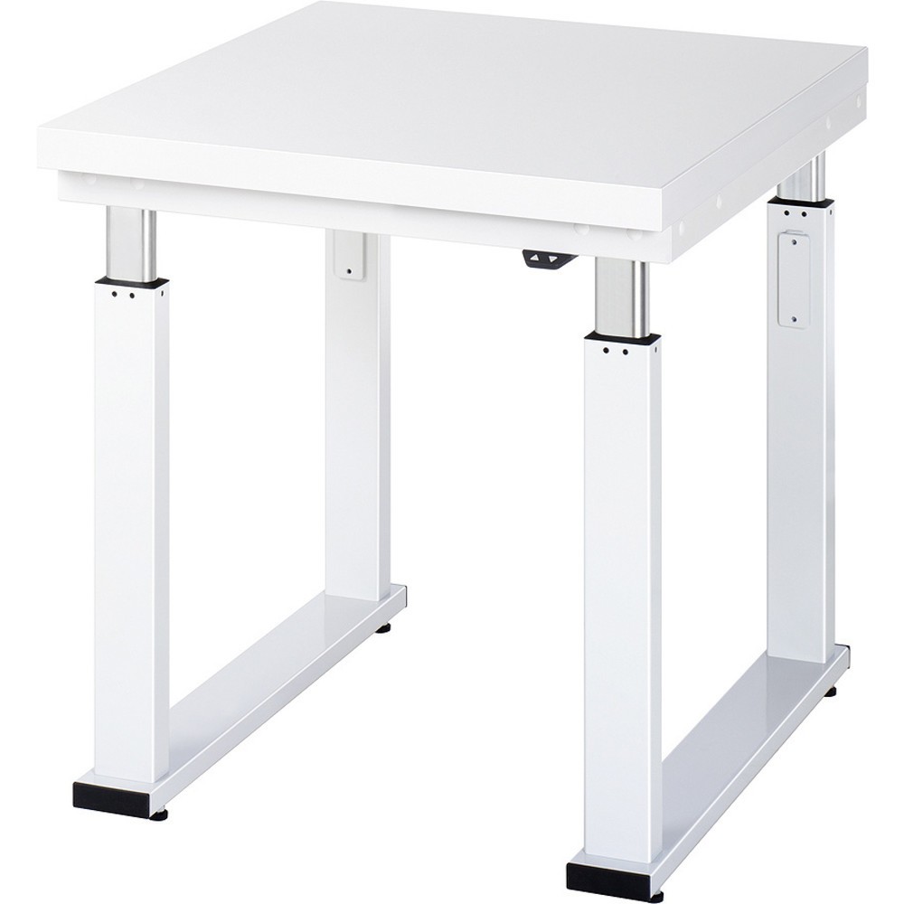 Product afbeelding: RAU elektrisch in hoogte verstelbare werkbank serie adlatus 600, h x b x d 740-1.140 x 750 x 900 mm, werkblad van hard laminaat
