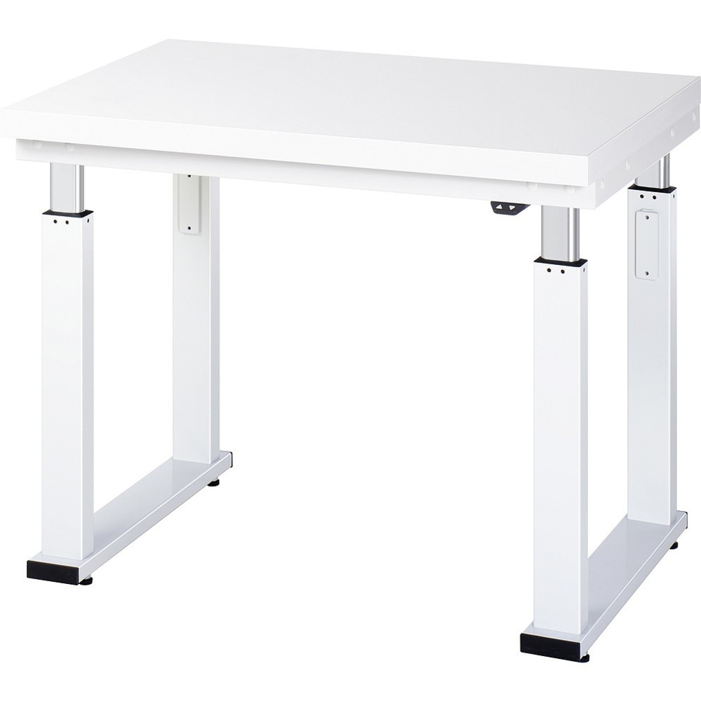 Product afbeelding: RAU elektrisch in hoogte verstelbare werkbank serie adlatus 600, h x b x d 740-1.140 x 1.000 x 700 mm, werkblad van hard laminaat