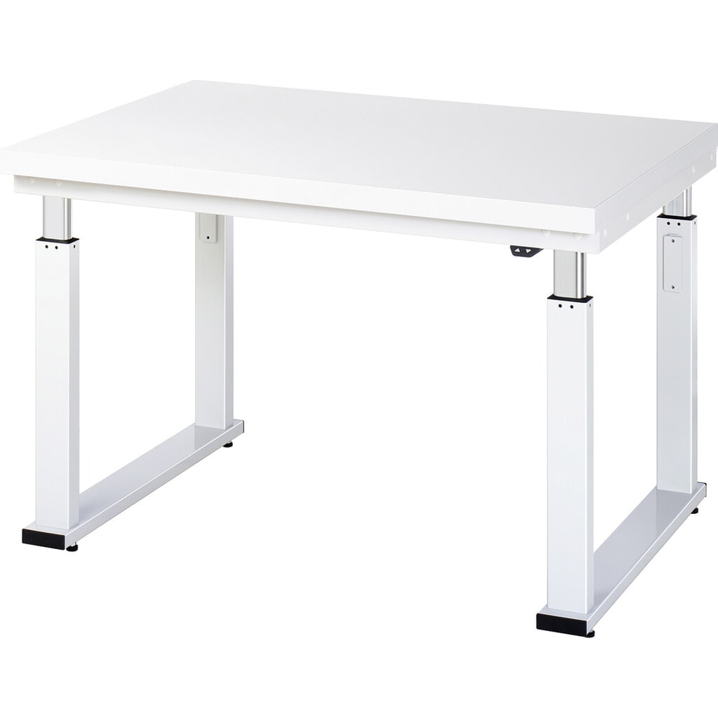 RAU elektrisch in hoogte verstelbare werkbank serie adlatus 600, h x b x d 740-1.140 x 1.250 x 900 mm, werkblad van hard laminaat Product afbeelding: RAU elektrisch in hoogte verstelbare werkbank serie adlatus 600, h x b x d 740-1.140 x 1.250 x 900 mm, werkblad van hard laminaat