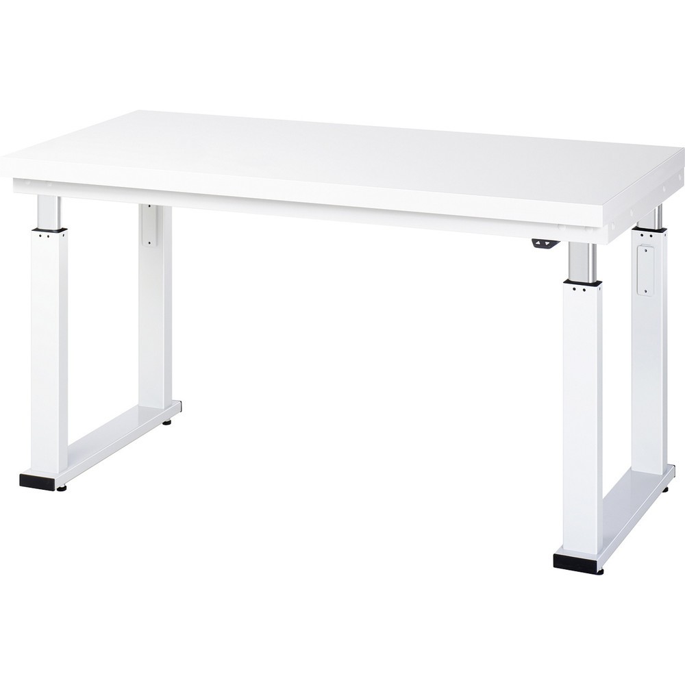 Product afbeelding: RAU elektrisch in hoogte verstelbare werkbank serie adlatus 600, h x b x d 740-1.140 x 1.500 x 700 mm, werkblad van hard laminaat