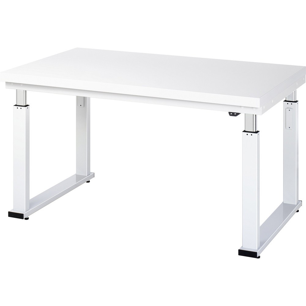 Product afbeelding: RAU elektrisch in hoogte verstelbare werkbank serie adlatus 600, h x b x d 740-1.140 x 1.500 x 900 mm, werkblad van hard laminaat