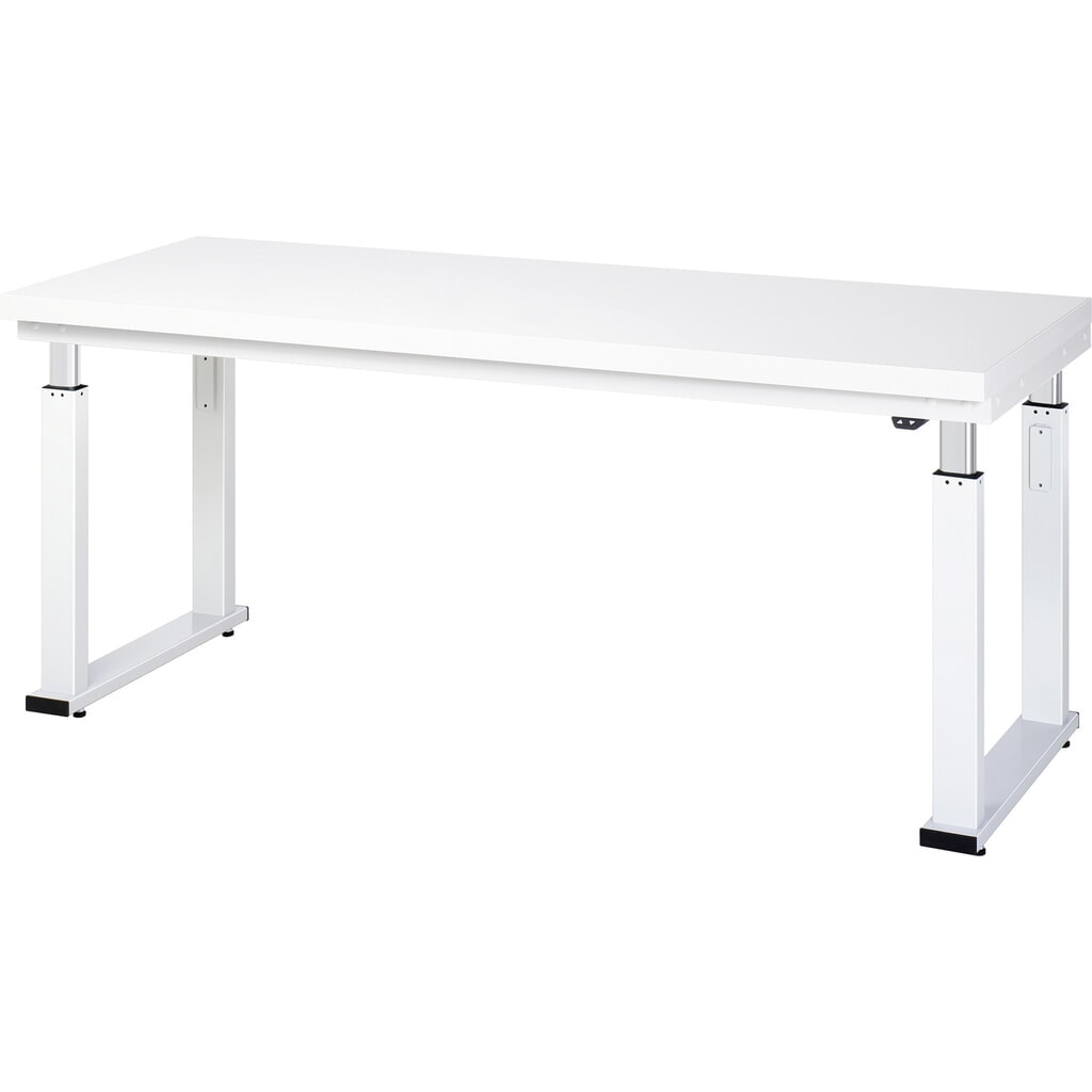 RAU elektrisch in hoogte verstelbare werkbank serie adlatus 600, h x b x d 740-1.140 x 2.000 x 700 mm, werkblad van hard laminaat Product afbeelding: RAU elektrisch in hoogte verstelbare werkbank serie adlatus 600, h x b x d 740-1.140 x 2.000 x 700 mm, werkblad van hard laminaat