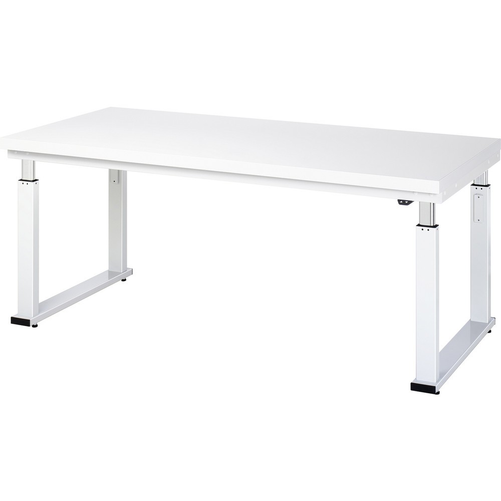 Product afbeelding: RAU elektrisch in hoogte verstelbare werkbank serie adlatus 600, h x b x d 740-1.140 x 2.000 x 900 mm, werkblad van hard laminaat