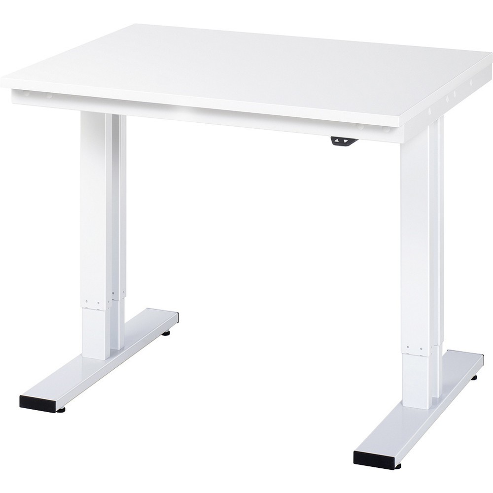 Product afbeelding: RAU elektrisch in hoogte verstelbare werktafel serie adlatus 300, h x b x d 720-1.120 x 1.000 x 800 mm, EGB-werkblad met melamineharscoating