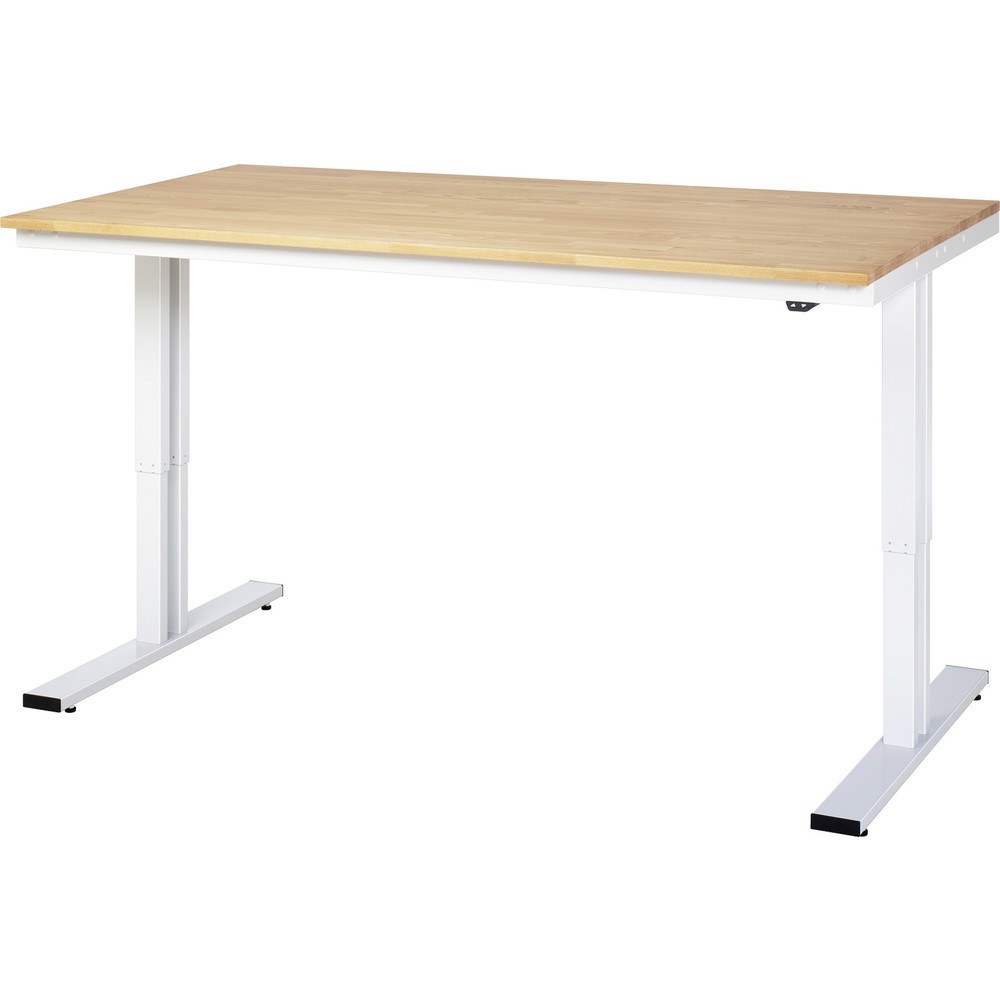 Productafbeelding nr. 2: RAU elektrisch in hoogte verstelbare werktafel serie adlatus 300, h x b x d 720-1.120 x 2.000 x 1.000 mm, werkblad met linoleum-/Universal-laag
