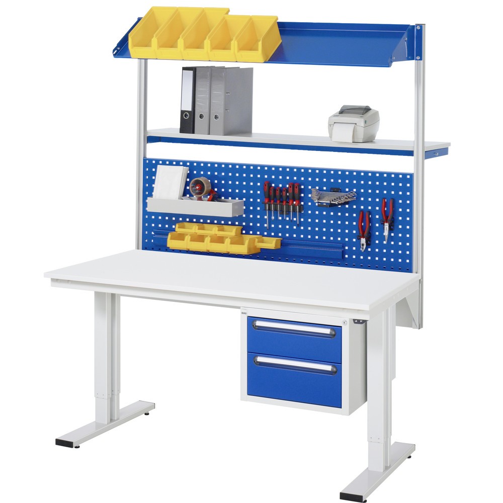 Productafbeelding nr. 4: RAU elektrisch in hoogte verstelbare werktafel serie adlatus 300, h x b x d 720-1.120 x 2.000 x 1.000 mm, werkblad met linoleum-/Universal-laag