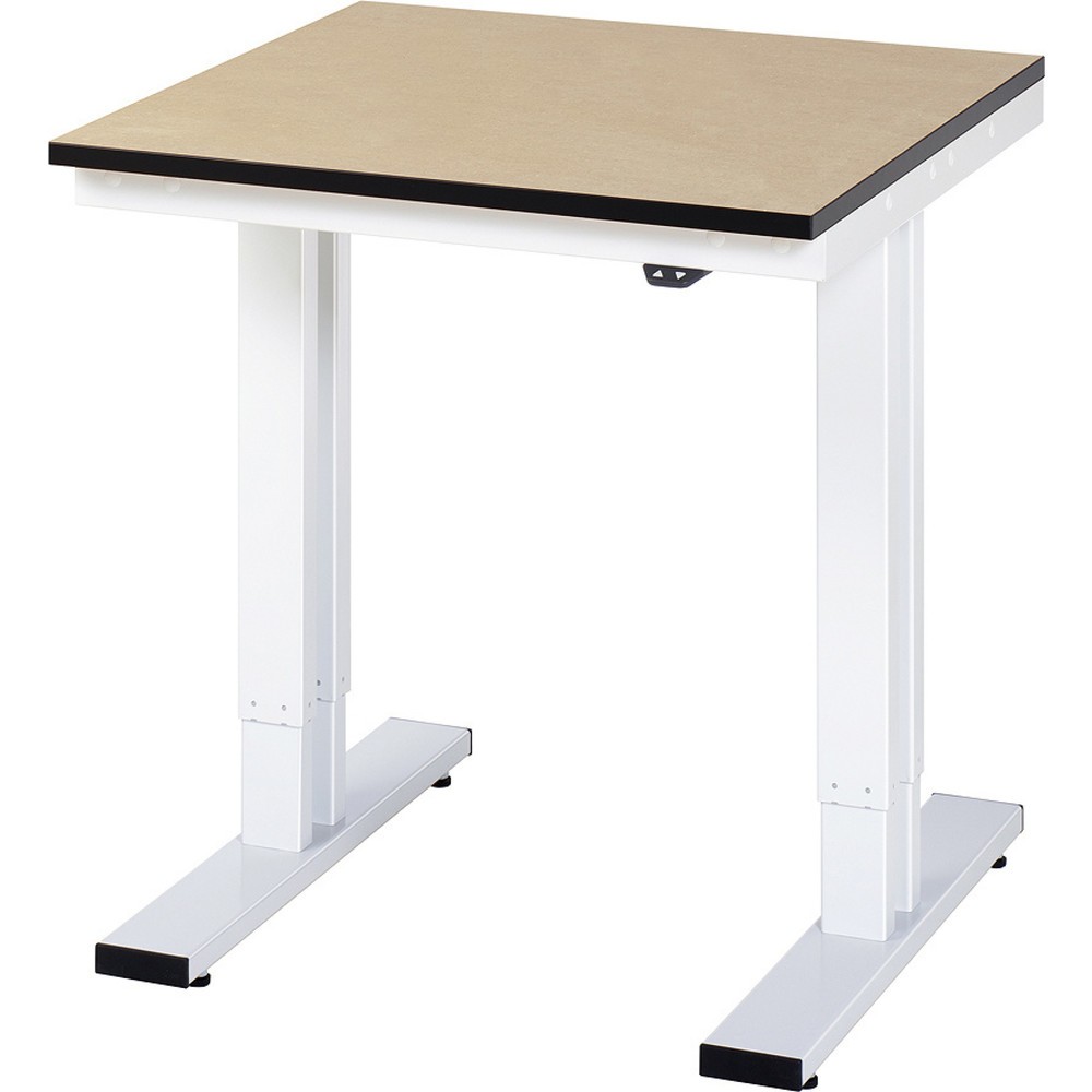 Product afbeelding: RAU elektrisch in hoogte verstelbare werktafel serie adlatus 300, h x b x d 720-1.120 x 750 x 800 mm, mdf-werkblad