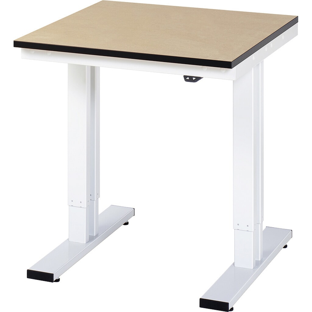Product afbeelding: RAU elektrisch in hoogte verstelbare werktafel serie adlatus 300, h x b x d 720-1.120 x 750 x 800 mm, mdf-werkblad