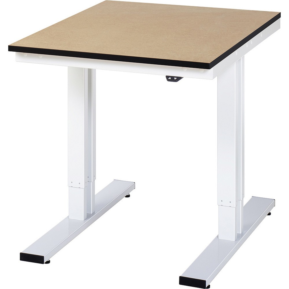 Product afbeelding: RAU elektrisch in hoogte verstelbare werktafel serie adlatus 300, h x b x d 720-1.120 x 750 x 1.000 mm, mdf-werkblad