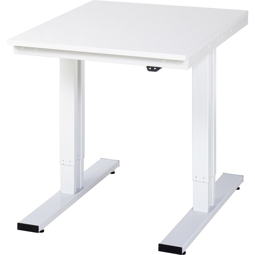 Product afbeelding: RAU elektrisch in hoogte verstelbare werktafel serie adlatus 300, h x b x d 720-1.120 x 750 x 1.000 mm, EGB-werkblad met melamineharscoating
