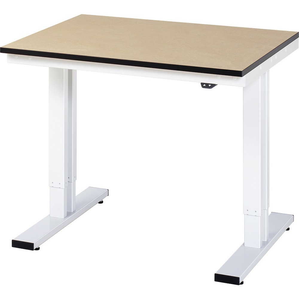 Product afbeelding: RAU elektrisch in hoogte verstelbare werktafel serie adlatus 300, h x b x d 720-1.120 x 1.000 x 800 mm, mdf-werkblad