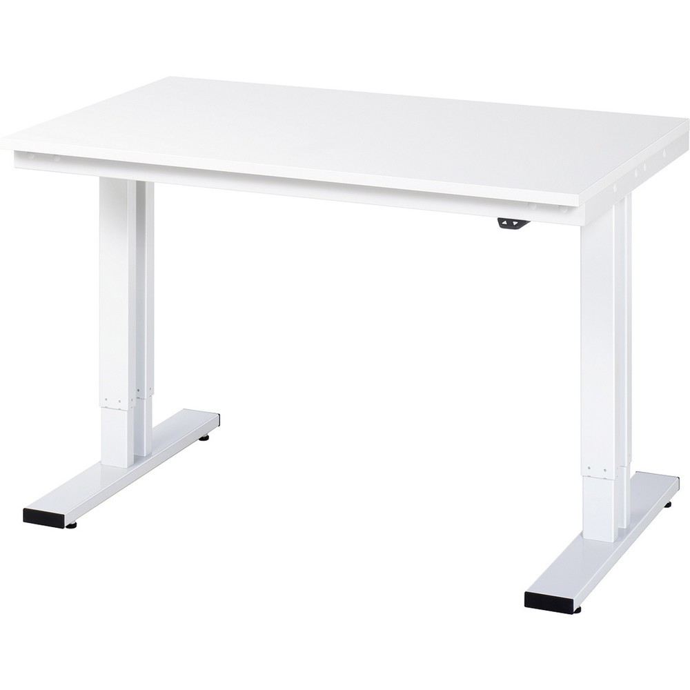 Product afbeelding: RAU elektrisch in hoogte verstelbare werktafel serie adlatus 300, h x b x d 720-1.120 x 1.250 x 800 mm, werkblad met melamineharscoating