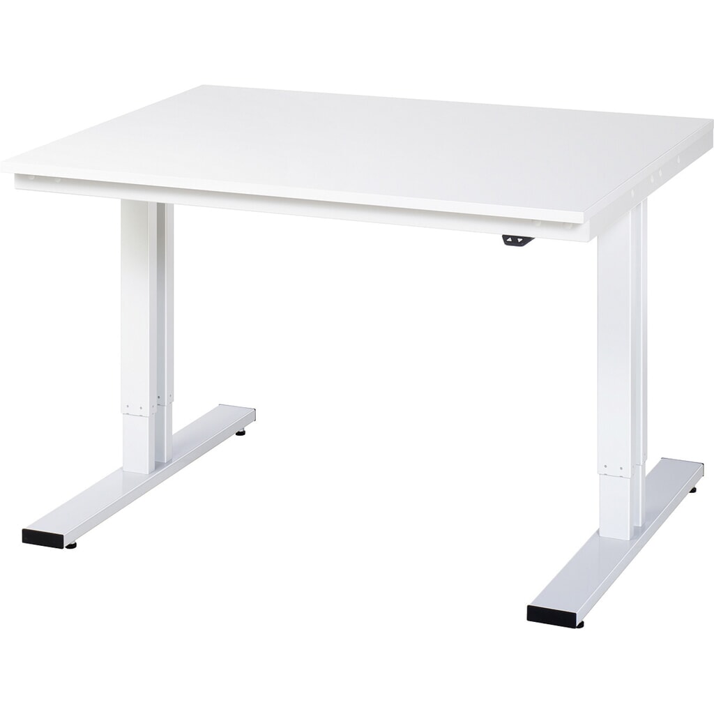 RAU elektrisch in hoogte verstelbare werktafel serie adlatus 300, h x b x d 720-1.120 x 1.250 x 1.000 mm, EGB-werkblad met melamineharscoating Product afbeelding: RAU elektrisch in hoogte verstelbare werktafel serie adlatus 300, h x b x d 720-1.120 x 1.250 x 1.000 mm, EGB-werkblad met melamineharscoating