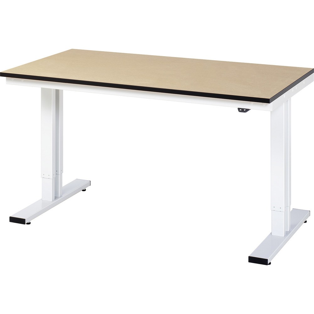 Product afbeelding: RAU elektrisch in hoogte verstelbare werktafel serie adlatus 300, h x b x d 720-1.120 x 1.500 x 800 mm, mdf-werkblad