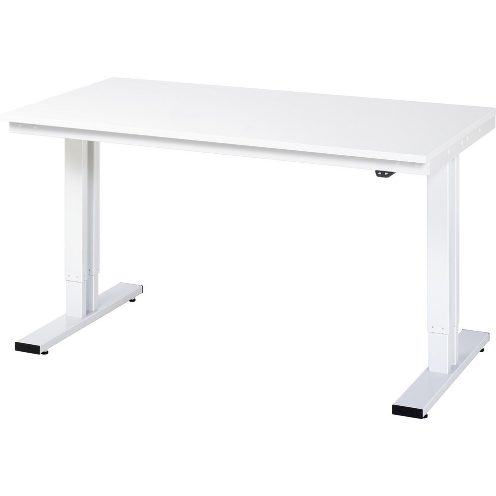 Product afbeelding: RAU elektrisch in hoogte verstelbare werktafel serie adlatus 300, h x b x d 720-1.120 x 1.500 x 800 mm, EGB-werkblad met melamineharscoating
