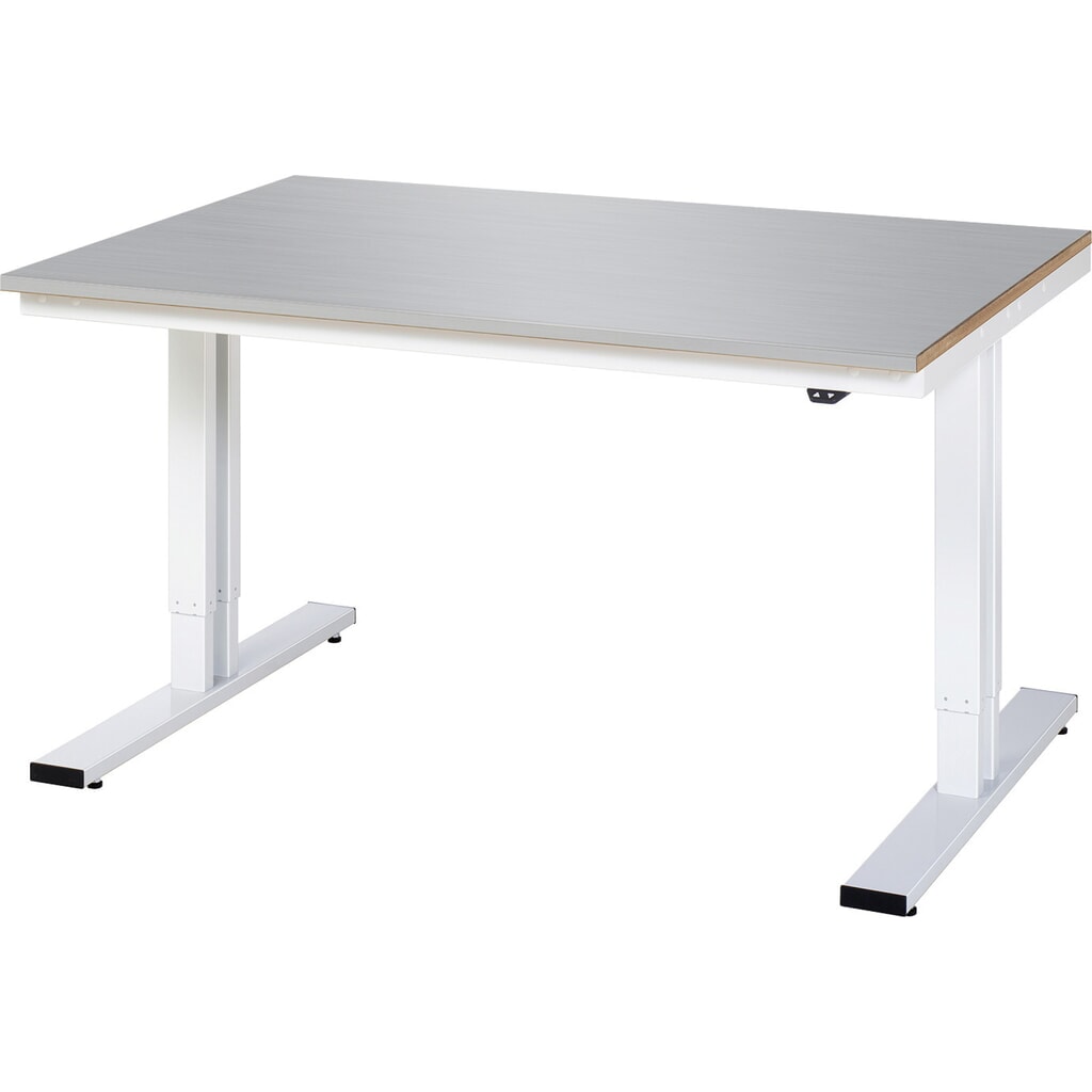 RAU elektrisch in hoogte verstelbare werktafel serie adlatus 300, h x b x d 720-1.120 x 1.500 x 1.000 mm, werkblad met bekleding van roestvrijstalen plaat Product afbeelding: RAU elektrisch in hoogte verstelbare werktafel serie adlatus 300, h x b x d 720-1.120 x 1.500 x 1.000 mm, werkblad met bekleding van roestvrijstalen plaat