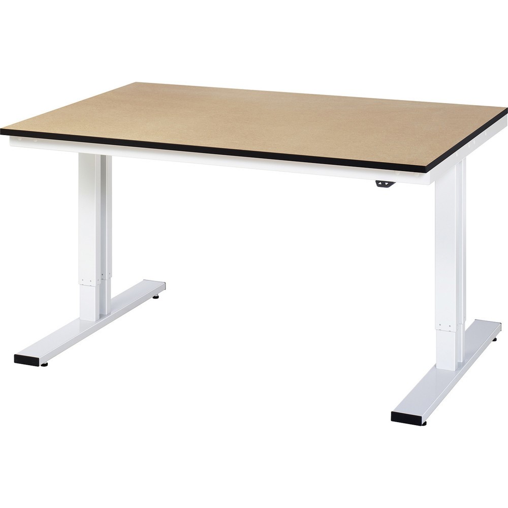 Product afbeelding: RAU elektrisch in hoogte verstelbare werktafel serie adlatus 300, h x b x d 720-1.120 x 1.500 x 1.000 mm, mdf-werkblad