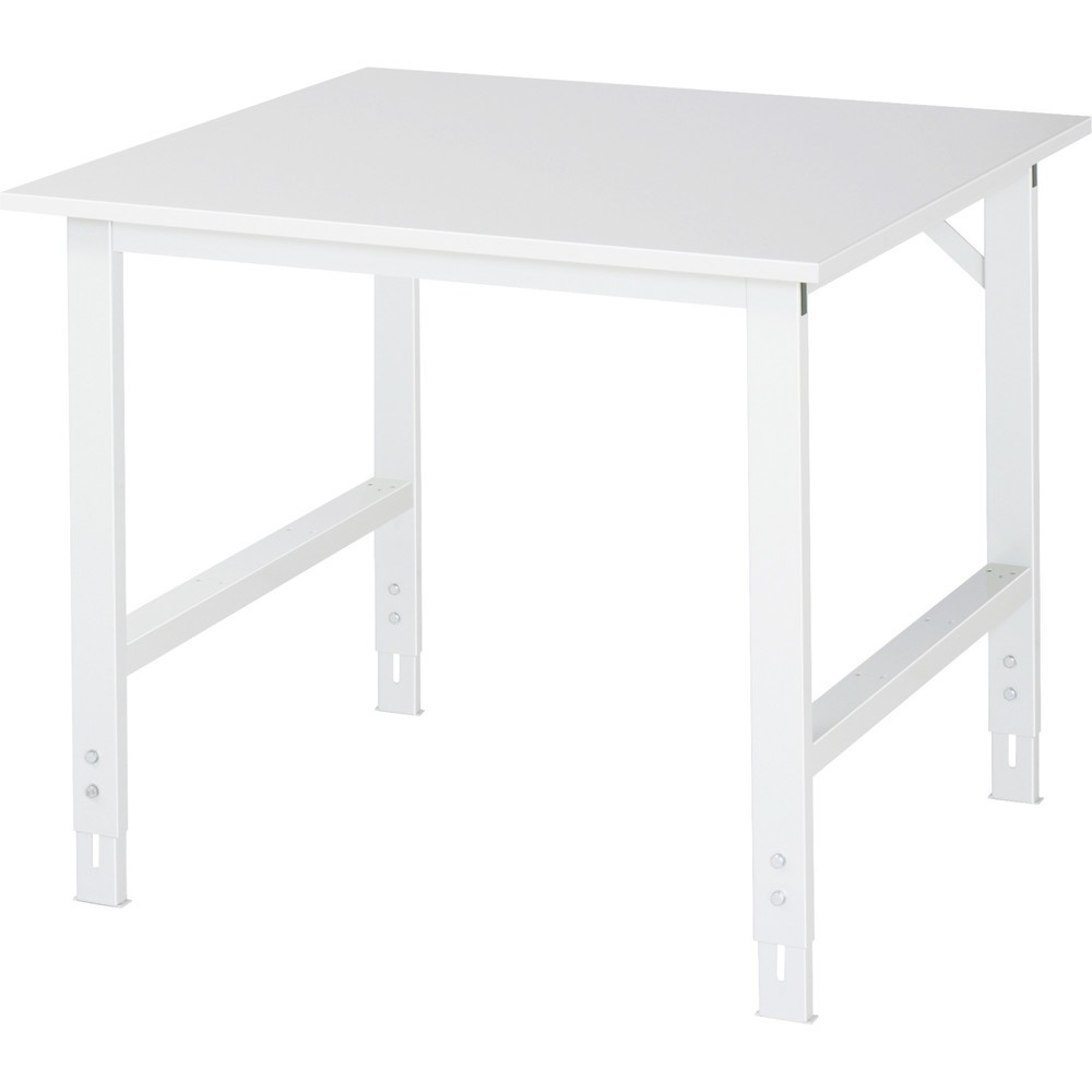 Product afbeelding: RAU in hoogte verstelbare werktafel serie TOM, h x b x d 760-1.080 x 1.000 x 1.000 mm, werkblad met melamineharscoating