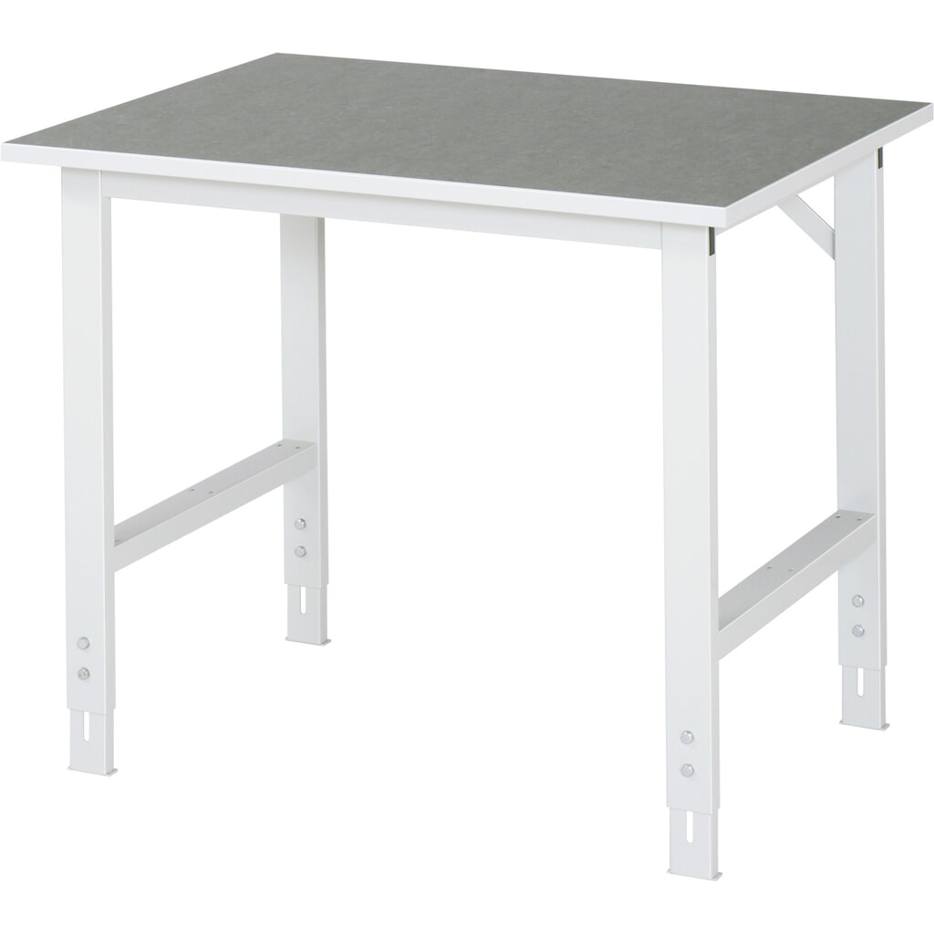 RAU in hoogte verstelbare werktafel serie TOM, h x b x d 760-1.080 x 1.000 x 800 mm, werkblad met linoleum-/Universal-laag Product afbeelding: RAU in hoogte verstelbare werktafel serie TOM, h x b x d 760-1.080 x 1.000 x 800 mm, werkblad met linoleum-/Universal-laag