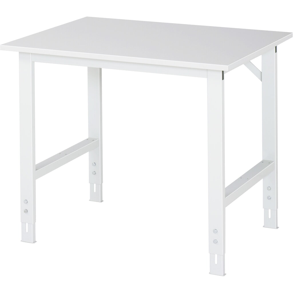 RAU in hoogte verstelbare werktafel serie TOM, h x b x d 760-1.080 x 1.000 x 800 mm, werkblad met melamineharscoating Product afbeelding: RAU in hoogte verstelbare werktafel serie TOM, h x b x d 760-1.080 x 1.000 x 800 mm, werkblad met melamineharscoating