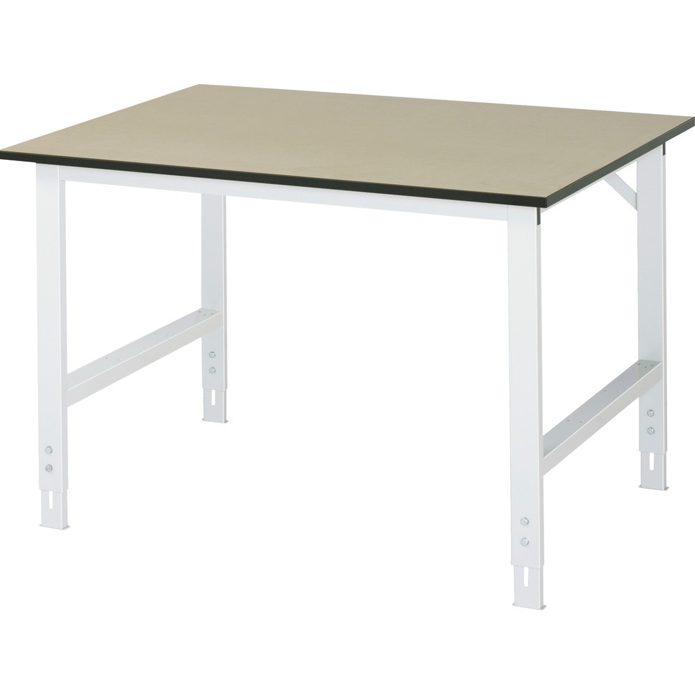 Product afbeelding: RAU in hoogte verstelbare werktafel serie TOM, h x b x d 760-1.080 x 1.250 x 1.000 mm, mdf-werkblad