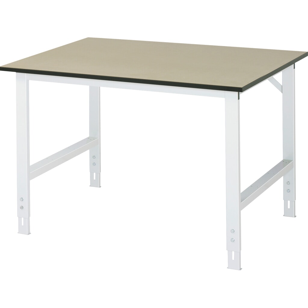Product afbeelding: RAU in hoogte verstelbare werktafel serie TOM, h x b x d 760-1.080 x 1.250 x 1.000 mm, mdf-werkblad