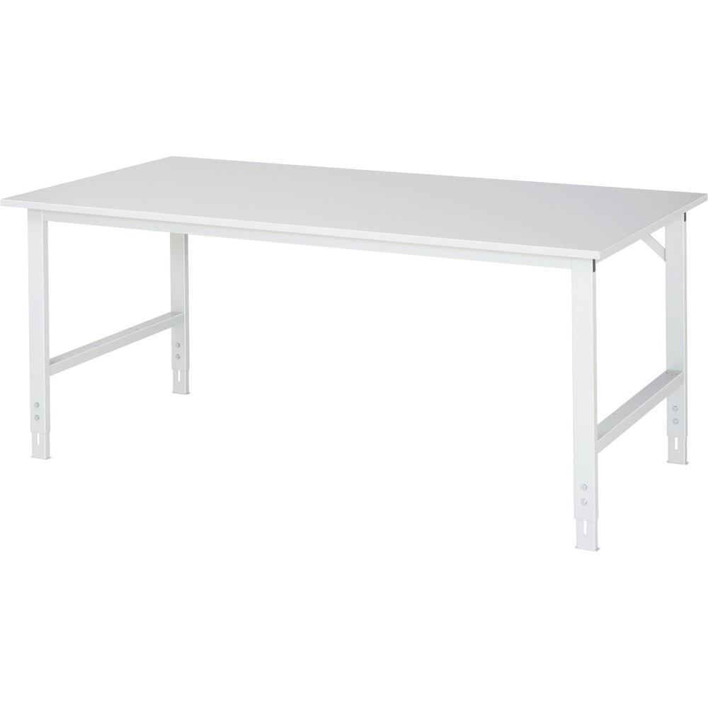 Productafbeelding nr. 1: RAU in hoogte verstelbare werktafel serie TOM, h x b x d 760-1.080 x 2.000 x 1.000 mm, EGB-werkblad met melamineharscoating