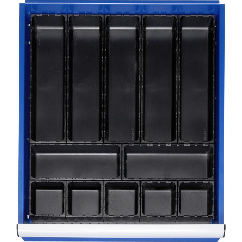 Product afbeelding: RAU indelingsset voor lade, h x b x d 48 x 490 x 560 mm, met bodemplaat en 5 dozen, maat L voor fronthoogte 60-360 mm