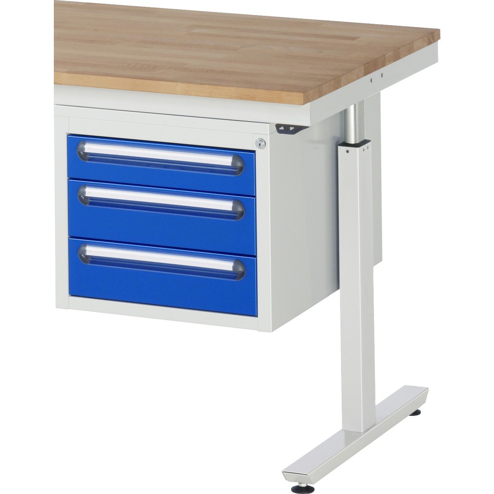 Product afbeelding: RAU onderbouwkast voor werkbank serie adlatus, h x b x d 395 x 480 x 600 mm, met 3 lades