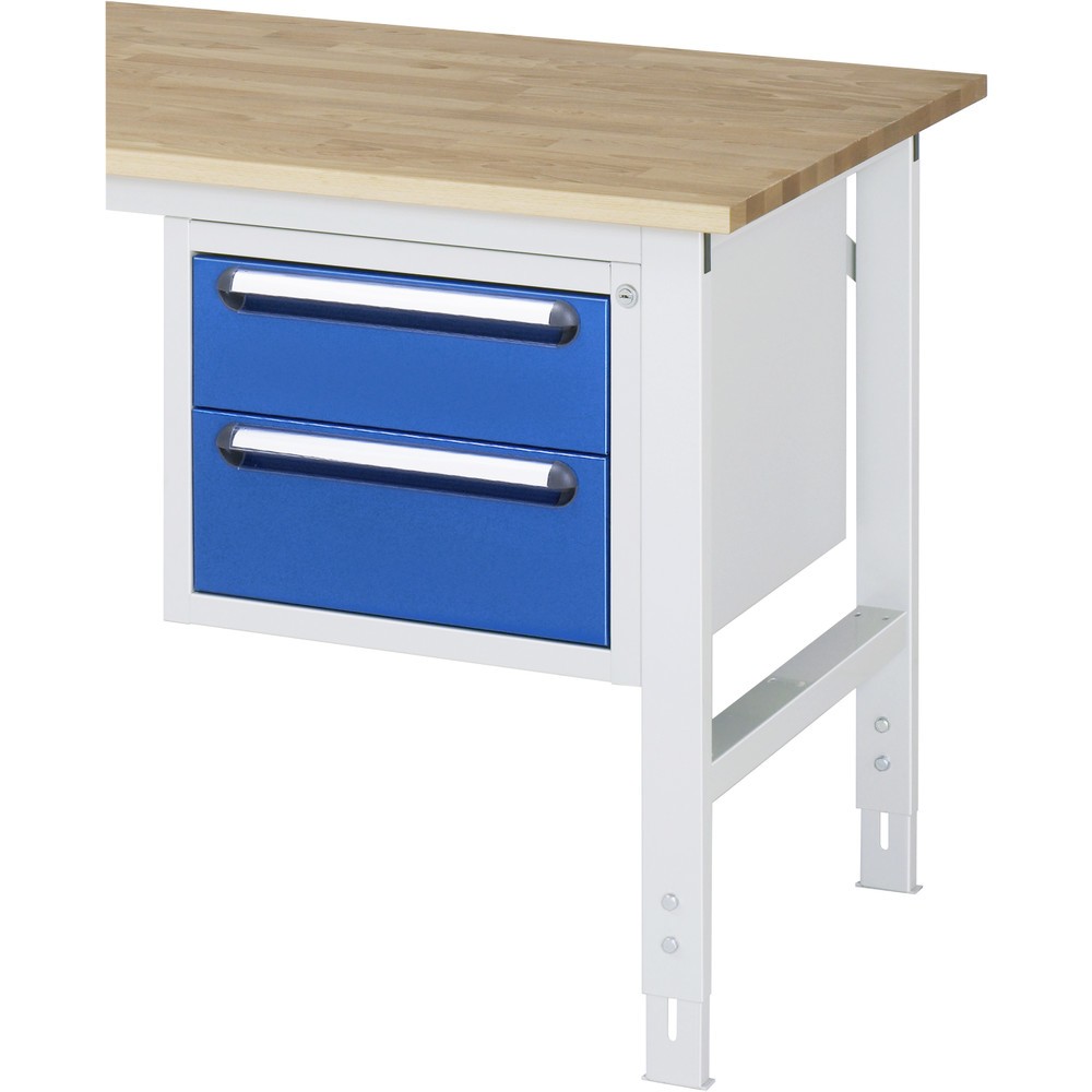 Productafbeelding nr. 2: RAU onderbouwkast voor werktafel serie TOM, h x b x d 395 x 480 x 600 mm, met 2 lades