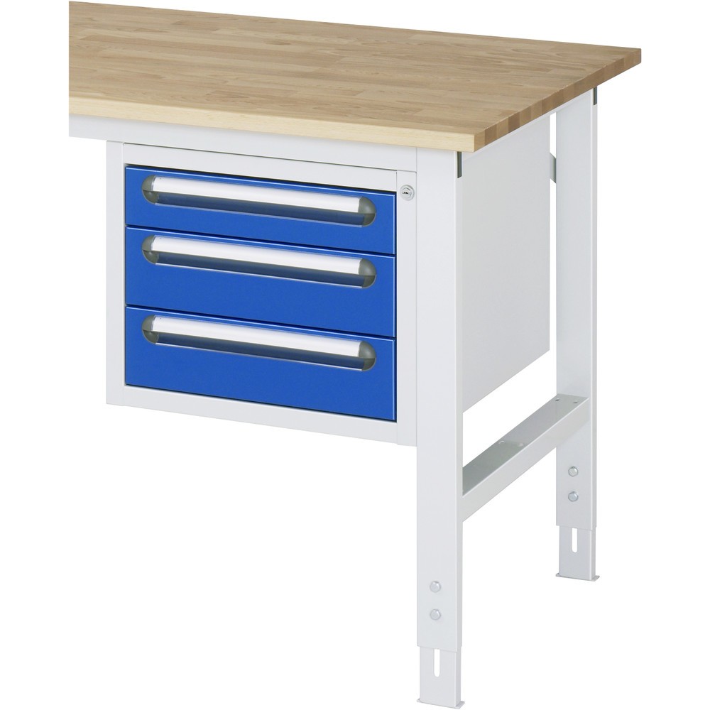 Productafbeelding nr. 2: RAU onderbouwkast voor werktafel serie TOM, h x b x d 395 x 480 x 600 mm, met 3 lades