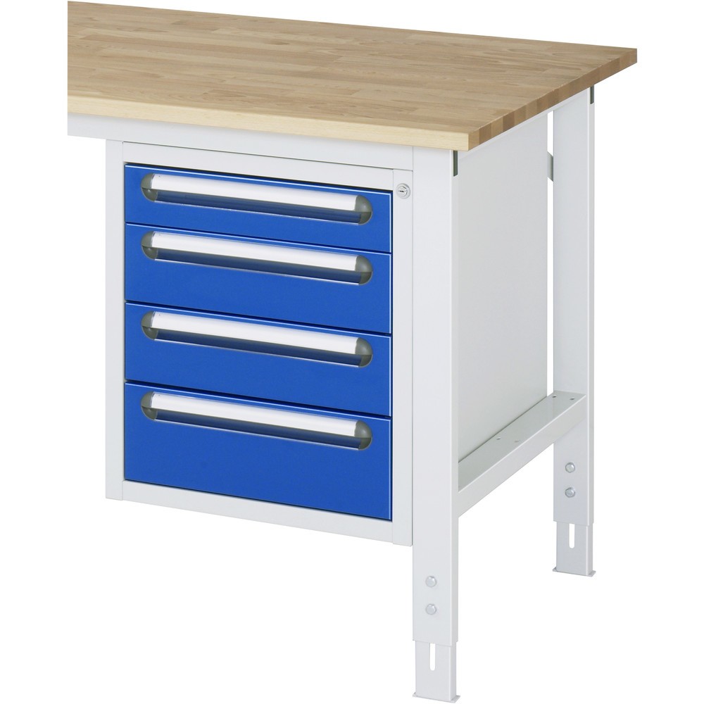 Productafbeelding nr. 2: RAU onderbouwkast voor werktafel serie TOM, h x b x d 545 x 480 x 600 mm, met 4 lades