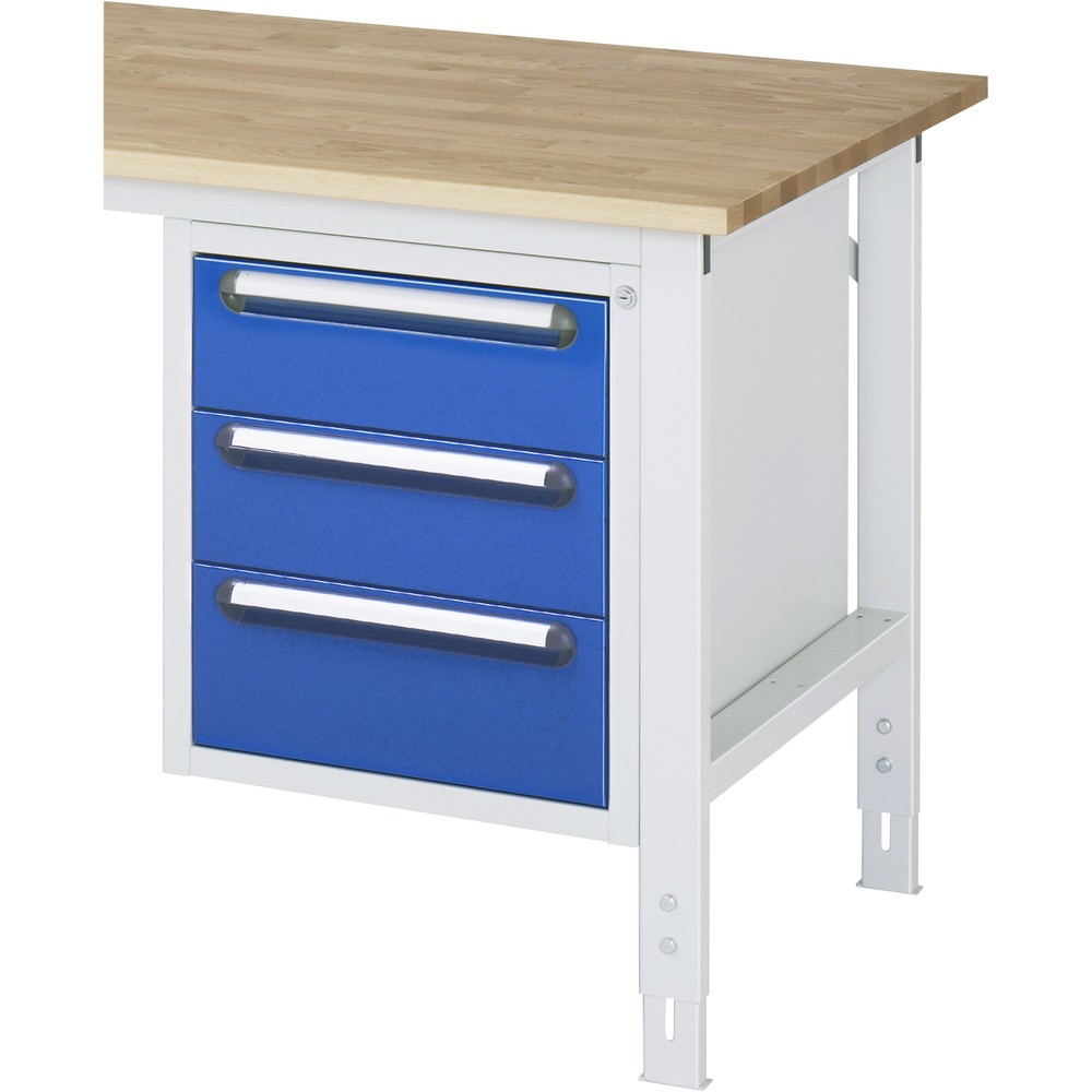 Productafbeelding nr. 2: RAU onderbouwkast voor werktafel serie TOM, h x b x d 545 x 480 x 600 mm, met 3 lades
