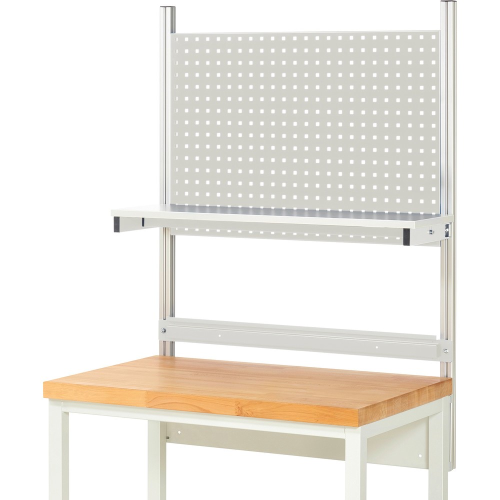 Productafbeelding nr. 2: RAU systeemopbouw, h x b x d 1.130 x 1.000 x 350 mm, met 1 legbord met melaminehars gecoate plaat en 1 draagrail, complete set 01 voor productbreedte 1.000 mm
