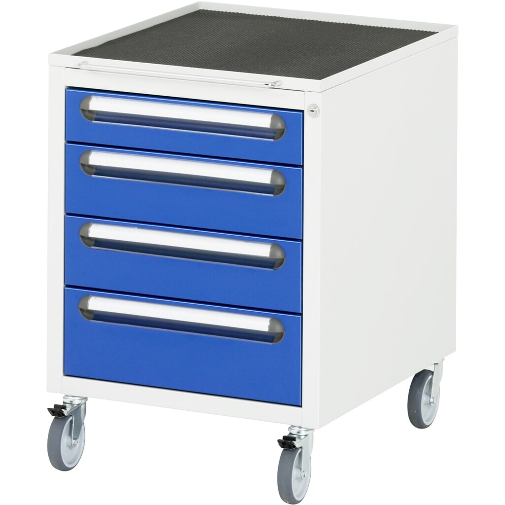 RAU verrijdbare onderbouwkast, h x b x d 690 x 480 x 600 mm, met 4 lades Product afbeelding: RAU verrijdbare onderbouwkast, h x b x d 690 x 480 x 600 mm, met 4 lades