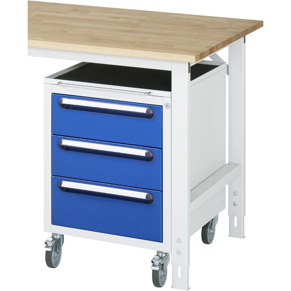 Productafbeelding nr. 2: RAU verrijdbare onderbouwkast, h x b x d 690 x 480 x 600 mm, met 3 lades