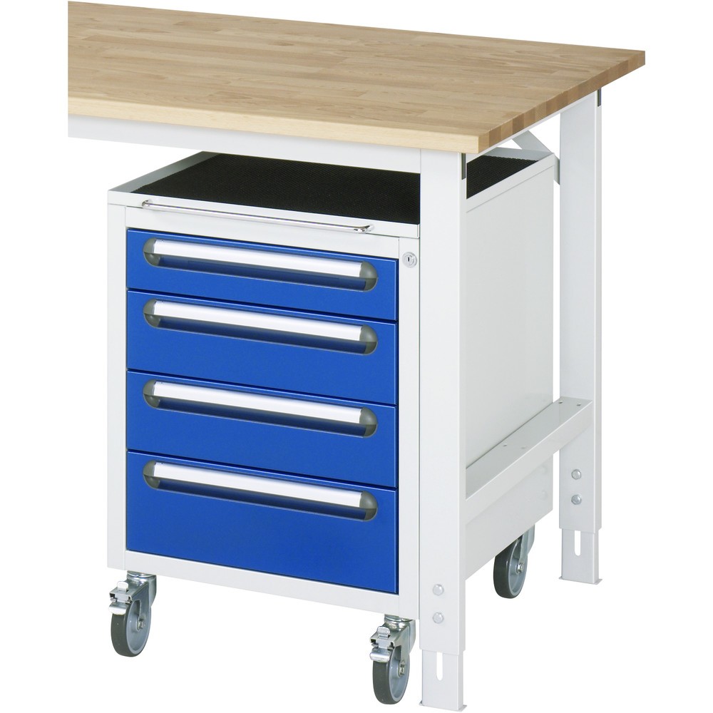 Productafbeelding nr. 2: RAU verrijdbare onderbouwkast, h x b x d 690 x 480 x 600 mm, met 4 lades