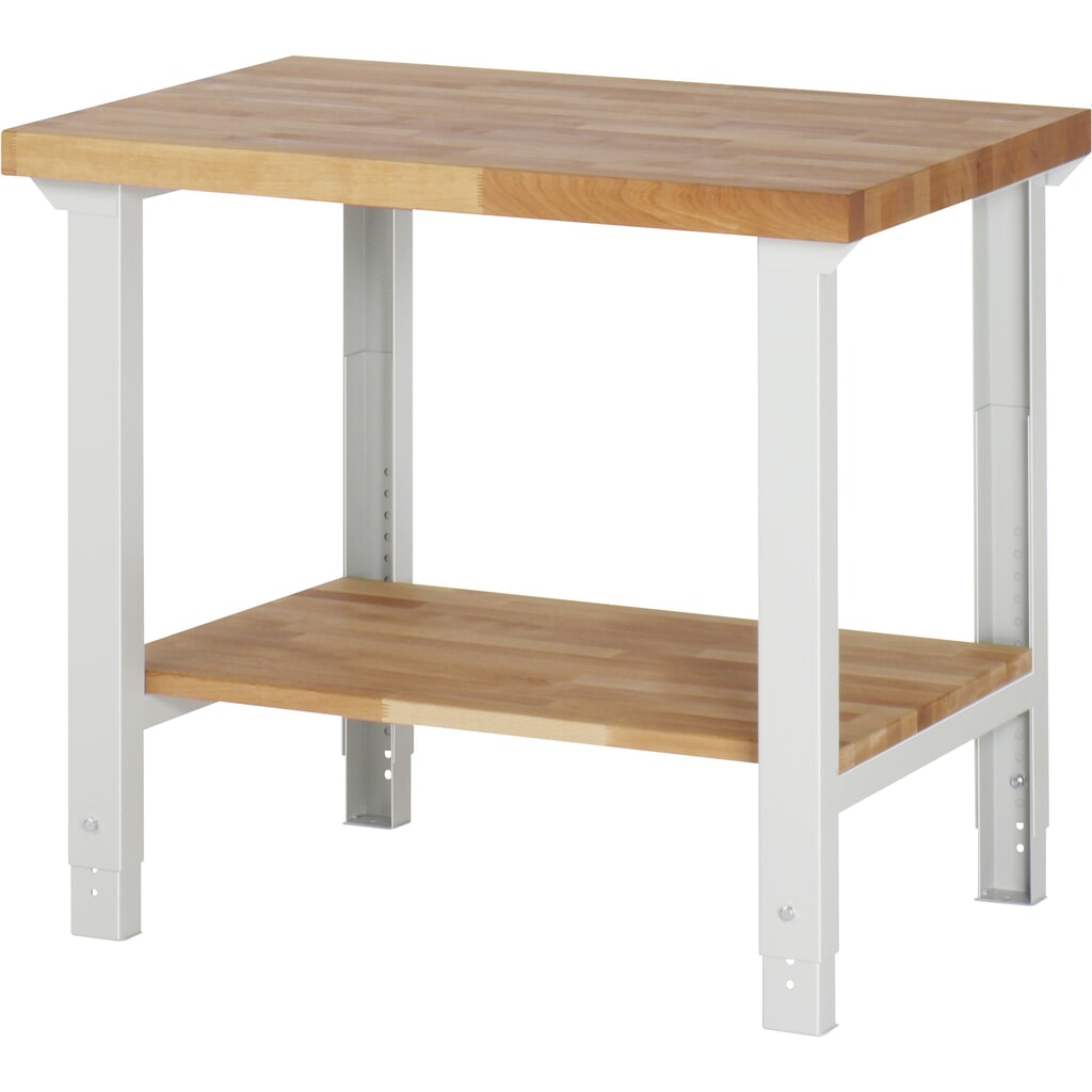 Product afbeelding: RAU werkbank serie 7000, h x b x d 790-1.140 x 1.000 x 700 mm, legbord onderaan