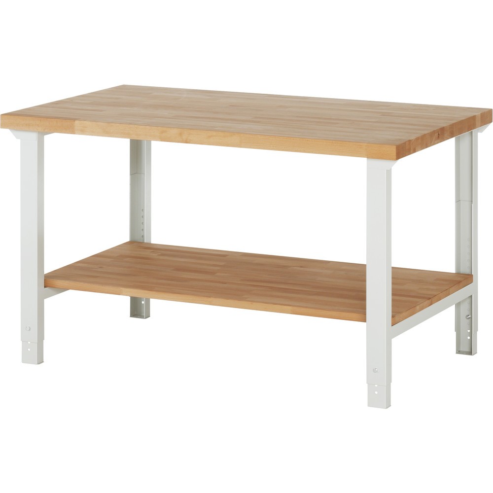 Productafbeelding nr. 1: RAU werkbank serie 7000, h x b x d 790-1.140 x 1.500 x 900 mm, legbord onderaan