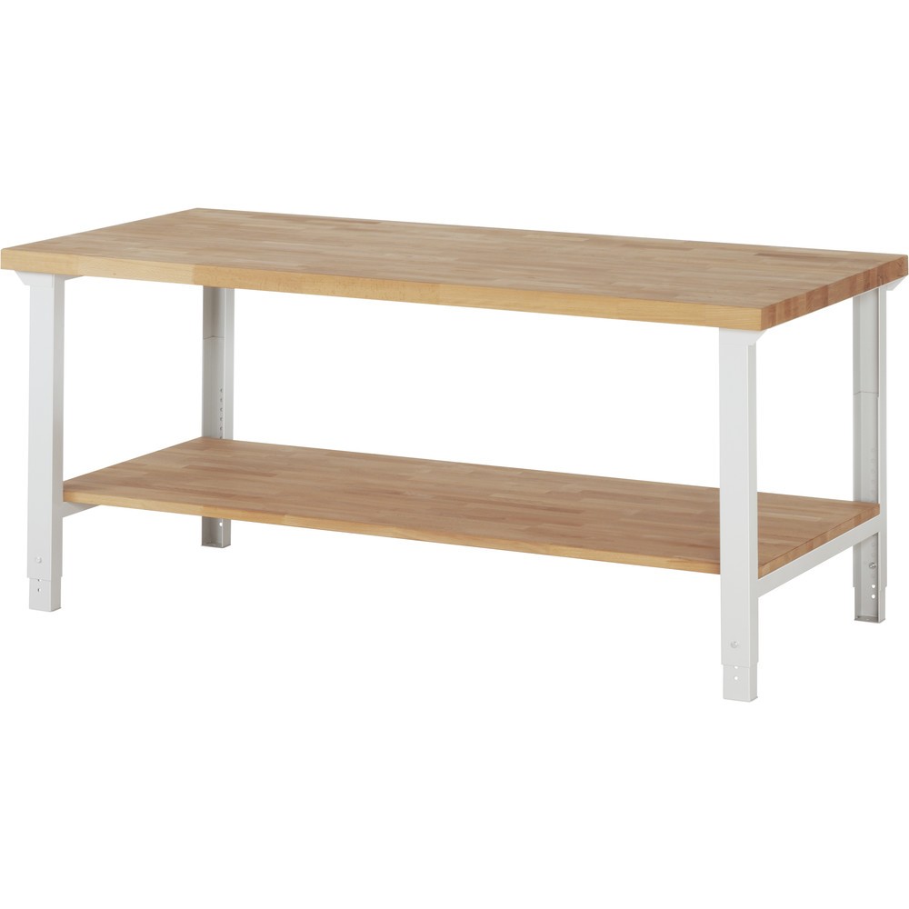 Productafbeelding nr. 1: RAU werkbank serie 7000, h x b x d 790-1.140 x 2.000 x 900 mm, legbord onderaan