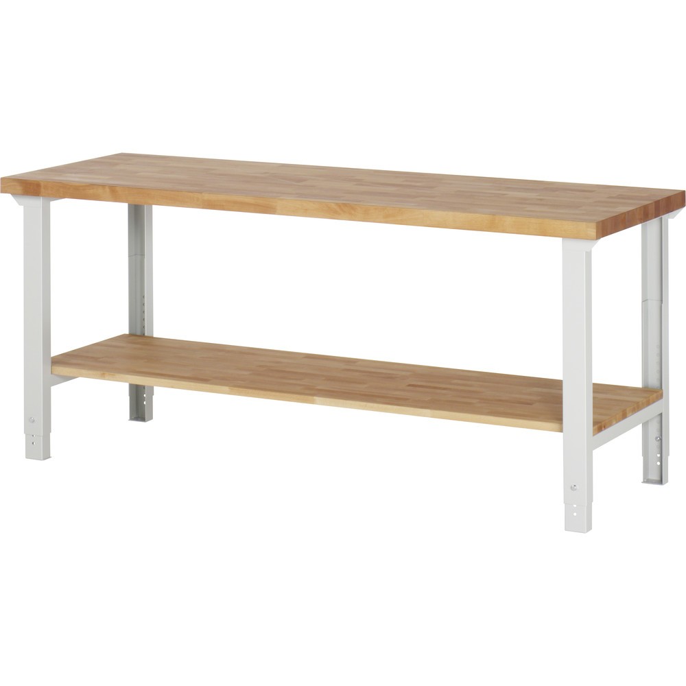 Productafbeelding nr. 1: RAU werkbank serie 7000, h x b x d 790-1.140 x 2.000 x 700 mm, legbord onderaan