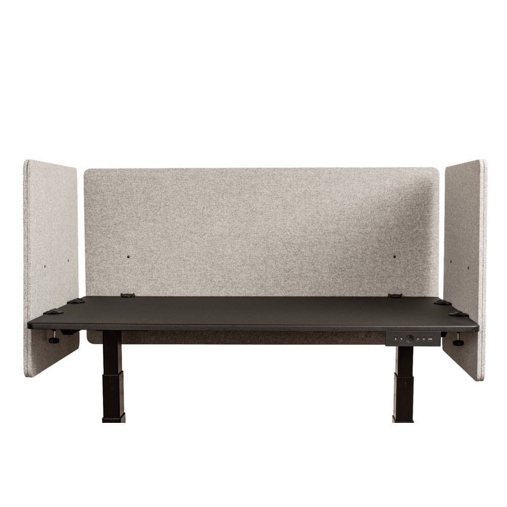 Productafbeelding nr. 3: RECLAIM akoestisch paneel voor bureau, rugwand, breedte 1.200 mm, lichtgrijs